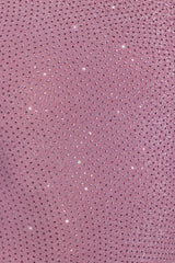 Embellished A-Line Mini Dress in Light Pink