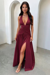 Ginevra Maxi Dress - Burgundy