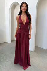 Ginevra Maxi Dress - Burgundy